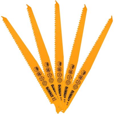 DeWalt DT2349-QZ Reciprocating Blade - Fast Cuts Wood Nails Plastics DeWalt DT2349-QZ Reciprocating Blade - Fast Cuts Wood Nails Plastics