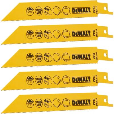 DeWALT DT2384-QZ Bi-Metall Säbelsägeblatt - 152mm - Elektrowerkzeug-Zubehör DeWALT DT2384-QZ Bi-Metall Säbelsägeblatt - 152mm - Elektrowerkzeug-Zubehör