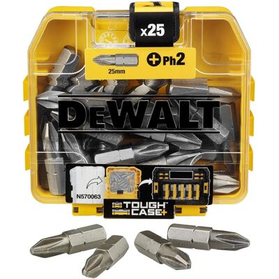 DeWalt DT71522-QZ Bits Phillips 25mm - Set da 25 DeWalt DT71522-QZ Bits Phillips 25mm - Set da 25
