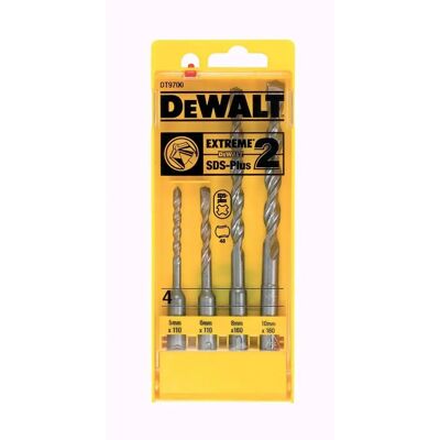 Dewalt DT9700-QZ Sæt med 4 SDS-Plus Extreme2 Bor Dewalt DT9700-QZ Sæt med 4 SDS-Plus Extreme2 Bor