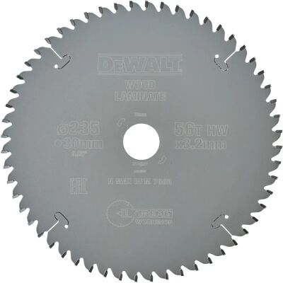 DeWALT DT4097-QZ Kreissägeblatt - 56Z, 235mm DeWALT DT4097-QZ Kreissägeblatt - 56Z, 235mm