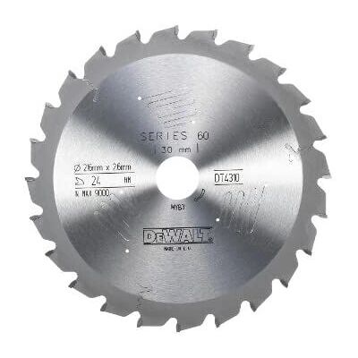 DeWALT Cirkelsågblad - 216mm, 30mm, 24T, Serie 60 DeWALT Cirkelsågblad - 216mm, 30mm, 24T, Serie 60