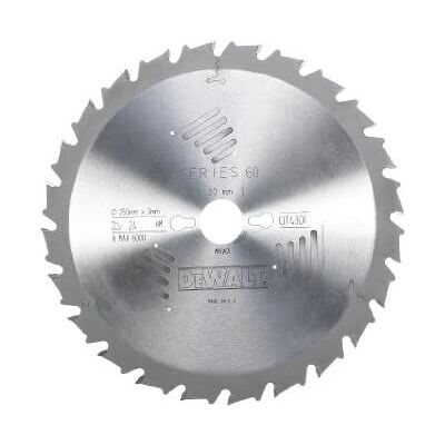 DeWALT DT4321-QZ Kreissägeblatt - Serie 60 - 250mm DeWALT DT4321-QZ Kreissägeblatt - Serie 60 - 250mm