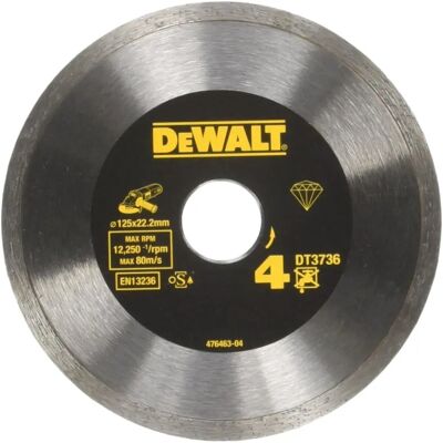 DeWALT DT3736-XJ high-performance sintered diamond blade for tiles 125x22.2mm DeWALT DT3736-XJ high-performance sintered diamond blade for tiles 125x22.2mm