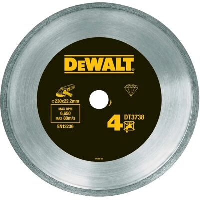 DeWALT DT3738-XJ Diamantblatt - 230mm, Kontinuierlicher Rand, für Fliesen DeWALT DT3738-XJ Diamantblatt - 230mm, Kontinuierlicher Rand, für Fliesen