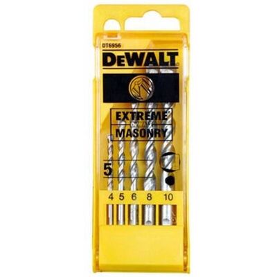 DeWALT DT6956-QZ Drill Bit Set - 5 Piece Masonry DeWALT DT6956-QZ Drill Bit Set - 5 Piece Masonry