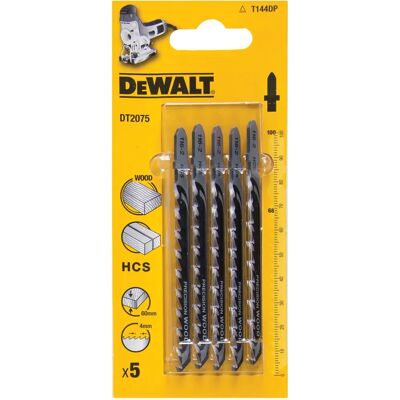 DeWalt T144DP Stichsägenblätter für Holz - Packung 5 DeWalt T144DP Stichsägenblätter für Holz - Packung 5