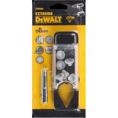 DeWalt Diamant Fliesenbohrer - 8mm - Für Trocken- und Nassschnitt - Präzise Konzentriche Löcher DeWalt Diamant Fliesenbohrer - 8mm - Für Trocken- und Nassschnitt - Präzise Konzentriche Löcher