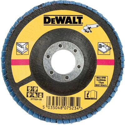 Disco de lixamento DeWALT DT3310-QZ - 125mm, Granulometria 80, pacote com 10 Disco de lixamento DeWALT DT3310-QZ - 125mm, Granulometria 80, pacote com 10