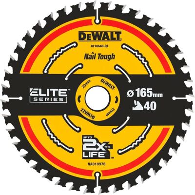 DeWalt DT10640-QZ Pyörösahanterä - 165mm, 20mm, 40T - Pyörösahanterä DeWalt DT10640-QZ Pyörösahanterä - 165mm, 20mm, 40T - Pyörösahanterä