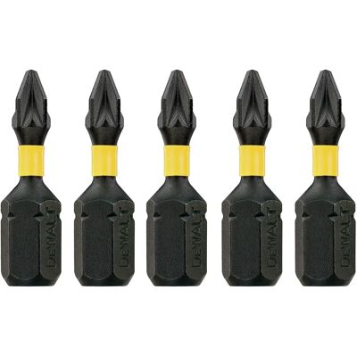 DeWalt Punte Impatto Torsione PZ1 - 25mm - Confezione da 5 DeWalt Punte Impatto Torsione PZ1 - 25mm - Confezione da 5