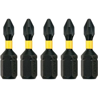DeWALT DT7993T-QZ Impact Torsion Schroevendraaierbits - Verpakking van 5 DeWALT DT7993T-QZ Impact Torsion Schroevendraaierbits - Verpakking van 5