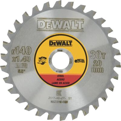 DeWALT DT1923-QZ Pyörösaha teräsvyö - 30T 140mm DeWALT DT1923-QZ Pyörösaha teräsvyö - 30T 140mm