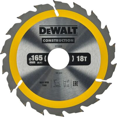 Disco de Corte Dewalt dt1936-qz 165 x 30 mm - Construcción Disco de Corte Dewalt dt1936-qz 165 x 30 mm - Construcción