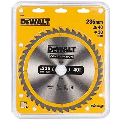 DeWALT DT1955-QZ Lama circolare - 235mm, 40T DeWALT DT1955-QZ Lama circolare - 235mm, 40T