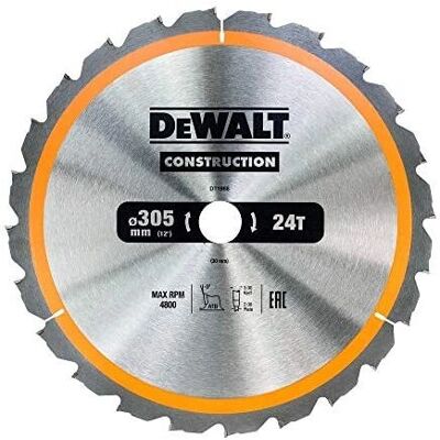 DeWALT DT1958-QZ Lama de Serra Circular Resistente a Impactos - 305mm DeWALT DT1958-QZ Lama de Serra Circular Resistente a Impactos - 305mm