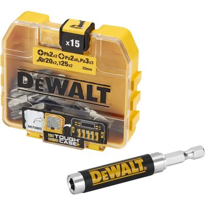DeWalt DT71511 16-teiliges Schraubenzieherbits-Set mit Magnetführung DeWalt DT71511 16-teiliges Schraubenzieherbits-Set mit Magnetführung