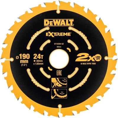 DeWALT DT10399-QZ Lama per Sega Circolare 24T 190mm - Set da 3 DeWALT DT10399-QZ Lama per Sega Circolare 24T 190mm - Set da 3