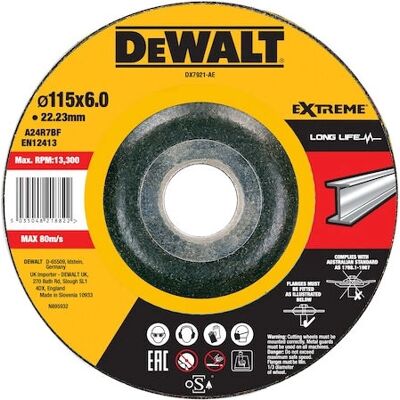 DeWALT DX7921-AE Disco de diamante - 115mm, Borda contínua, Corte de metal DeWALT DX7921-AE Disco de diamante - 115mm, Borda contínua, Corte de metal