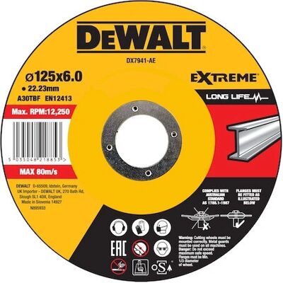 DeWALT DX7941-AE Diamantblatt - Metall Schneid 125mm DeWALT DX7941-AE Diamantblatt - Metall Schneid 125mm