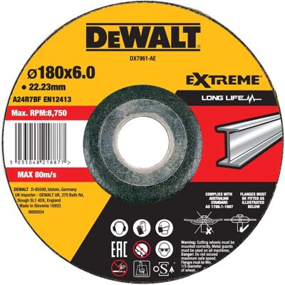 DeWALT DX7961-AE Winkelschleifer Zubehör - 180mm Konkave Schleifscheibe DeWALT DX7961-AE Winkelschleifer Zubehör - 180mm Konkave Schleifscheibe