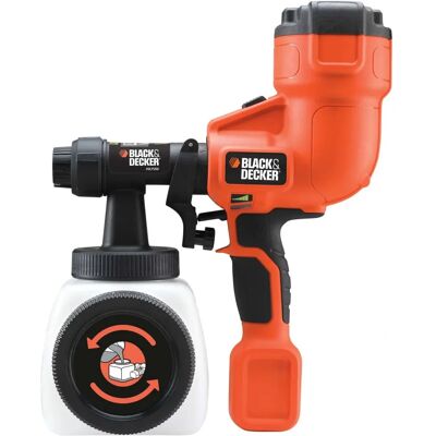 Black & Decker HVLP200-GB Handheld Paint Sprayer - Paint, Black/Orange, Compact Black & Decker HVLP200-GB Handheld Paint Sprayer - Paint, Black/Orange, Compact