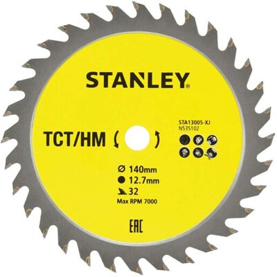 Stanley Black & Decker Kreissägeblatt - 140x12,7 mm - 32 Zähne Stanley Black & Decker Kreissägeblatt - 140x12,7 mm - 32 Zähne