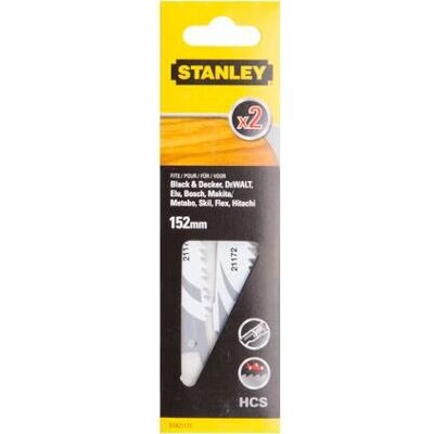 Stanley STA21172-XJ Hochkohlenstoffstahl Sägeblatt - 2 Stk Stanley STA21172-XJ Hochkohlenstoffstahl Sägeblatt - 2 Stk
