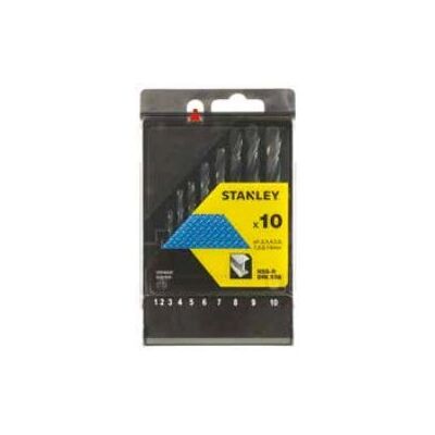Conjunto de 6 brocas Stanley STA56010-QZ - Aço Rápido Conjunto de 6 brocas Stanley STA56010-QZ - Aço Rápido