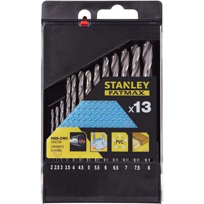 Stanley Model STA56013 - Set de 13 burghie HSS-CNC Stanley Model STA56013 - Set de 13 burghie HSS-CNC