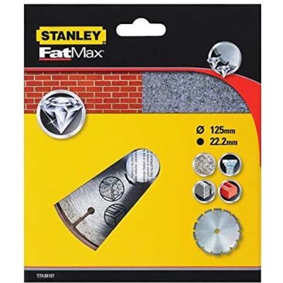Disc cu segment de diamant Stanley STA38107-XJ - Tăiere în cărămidă, gresie, beton ușor Disc cu segment de diamant Stanley STA38107-XJ - Tăiere în cărămidă, gresie, beton ușor