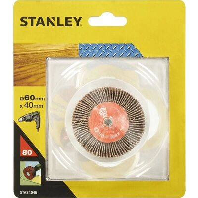 Stanley STA34046-XJ Roata cu lamelă - Diametru 60mm, Adâncime 40mm, Granulație 80 Stanley STA34046-XJ Roata cu lamelă - Diametru 60mm, Adâncime 40mm, Granulație 80