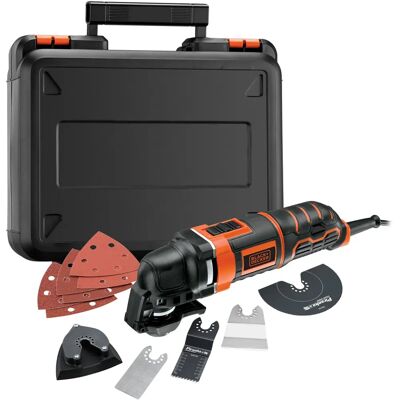 Black & Decker MT300KA-QS Oscillerende Multiverktøy Svart Oransje - 300 W Black & Decker MT300KA-QS Oscillerende Multiverktøy Svart Oransje - 300 W