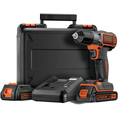 Black & Decker ASD18KB-QW Bohrmaschine - Autoselect, 18V, Orange Black & Decker ASD18KB-QW Bohrmaschine - Autoselect, 18V, Orange