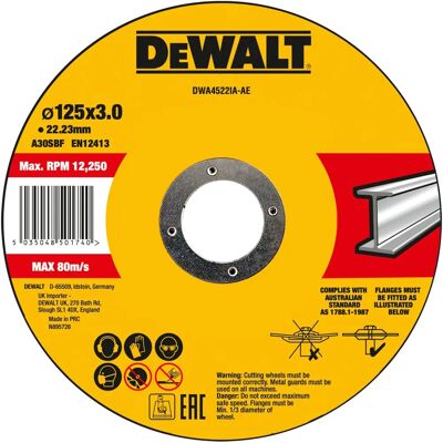 DeWALT DWA4522IA-AE Winkelschleifer-Zubehör - Trennscheibe DeWALT DWA4522IA-AE Winkelschleifer-Zubehör - Trennscheibe
