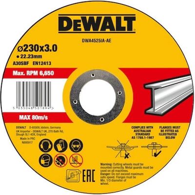 DeWALT - DWA4525IA-AE - 230x3x22.23mm DeWALT - DWA4525IA-AE - 230x3x22.23mm