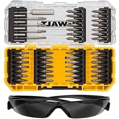 DEWALT DT70703 Schrauberset - 47 Stück, Schutzbrille DEWALT DT70703 Schrauberset - 47 Stück, Schutzbrille
