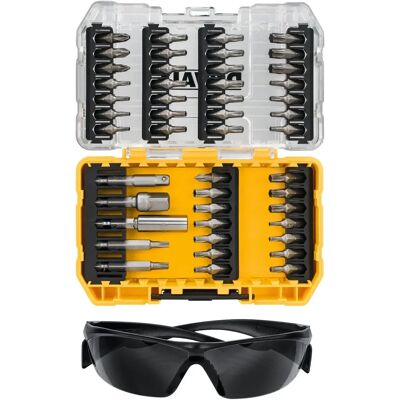 DeWALT DT70704 Schrauberbits-Set - 47 Stück mit Schutzbrille DeWALT DT70704 Schrauberbits-Set - 47 Stück mit Schutzbrille
