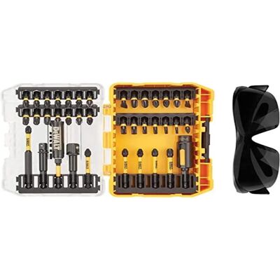 DeWalt DT70740T FlexToq Schrauberset - 38 Stück - Schutzbrille DeWalt DT70740T FlexToq Schrauberset - 38 Stück - Schutzbrille