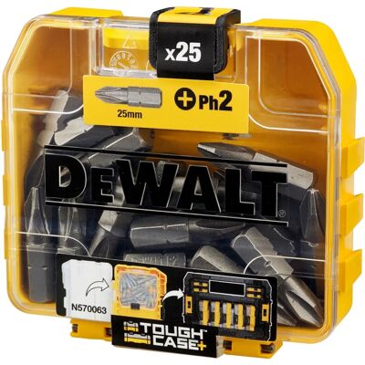 DeWALT DT71522-QZ Schraubendreherbit - PH2 25mm, 21 Pack zu 25 DeWALT DT71522-QZ Schraubendreherbit - PH2 25mm, 21 Pack zu 25