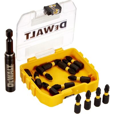 Puntas Impacto Dewalt - Juego de 15, Guía Magnética, Tecnología Impact - PZ2 Puntas Impacto Dewalt - Juego de 15, Guía Magnética, Tecnología Impact - PZ2