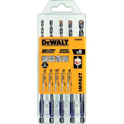 Conjunto de brocas de impacto para alvenaria DeWALT DT60099 - 5 Peças Conjunto de brocas de impacto para alvenaria DeWALT DT60099 - 5 Peças