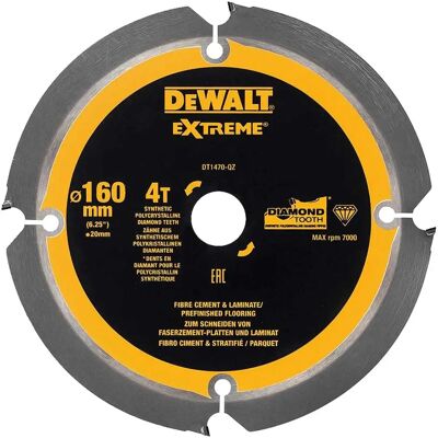 Lâmina de Serra de Fibrocimento com Diamante PCD DEWALT DT1470-QZ Lâmina de Serra de Fibrocimento com Diamante PCD DEWALT DT1470-QZ