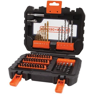 Conjunto de acessórios para furadeira Black & Decker A7232-XJ - 50 Peças Conjunto de acessórios para furadeira Black & Decker A7232-XJ - 50 Peças