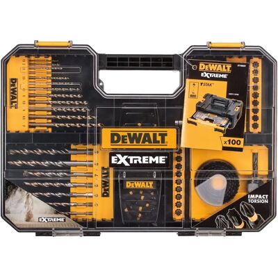 Set de accesorii pentru unelte electrice DeWalt - 100 de piese Set de accesorii pentru unelte electrice DeWalt - 100 de piese