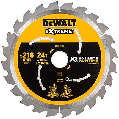 DeWALT DT99568-QZ Kreissägeblatt - 216 mm, 24 Zähne, FlexVolt XR DeWALT DT99568-QZ Kreissägeblatt - 216 mm, 24 Zähne, FlexVolt XR