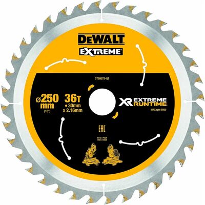 DeWALT DT99572-QZ Kreissägeblatt - 36Z, 250mm, für FlexVolt DeWALT DT99572-QZ Kreissägeblatt - 36Z, 250mm, für FlexVolt