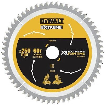 DeWALT DT99573 250mm Hartmetall-Kreissägeblatt - für FlexVolt Kappsäge DeWALT DT99573 250mm Hartmetall-Kreissägeblatt - für FlexVolt Kappsäge