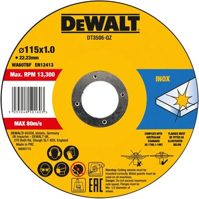 DeWALT DT3506-QZ Winkelschleifer-Zubehör - Trennscheibe DeWALT DT3506-QZ Winkelschleifer-Zubehör - Trennscheibe