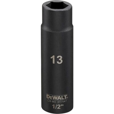 DeWALT Steckschlüssel - 13mm, Robust, 1/2" DeWALT Steckschlüssel - 13mm, Robust, 1/2"